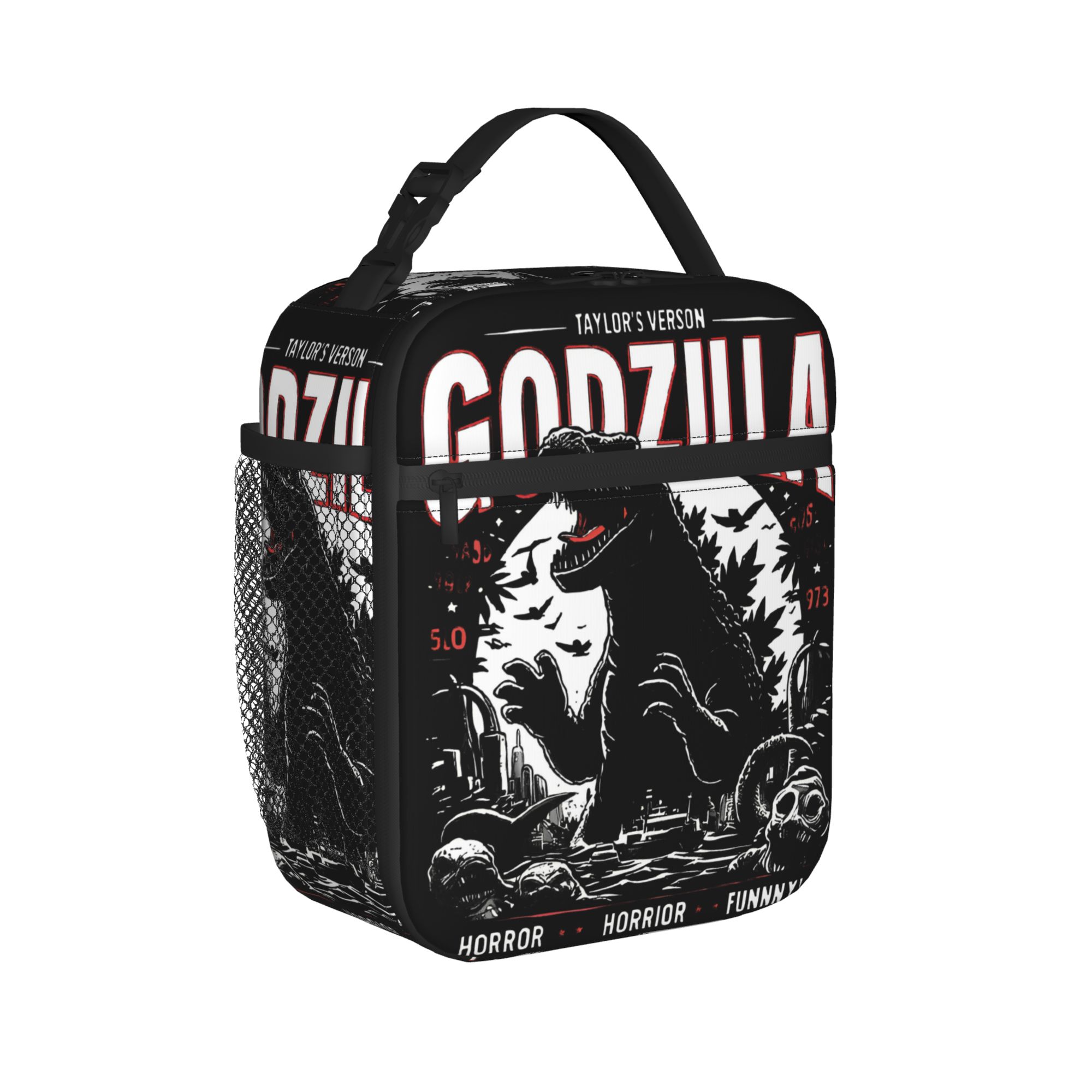 Tote Bag Sublimation - Godzillaed Anime Geïsoleerde Lunchtassen Thermische Tas