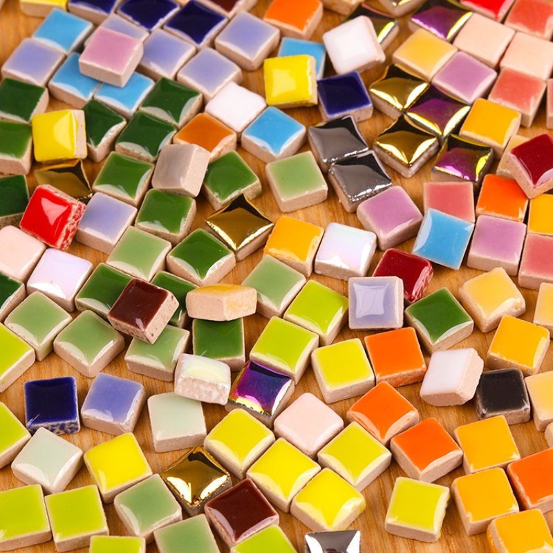 Ceramic Tile Blank - 100g DIY Keramische Mozaïektegels Glazen Spiegel