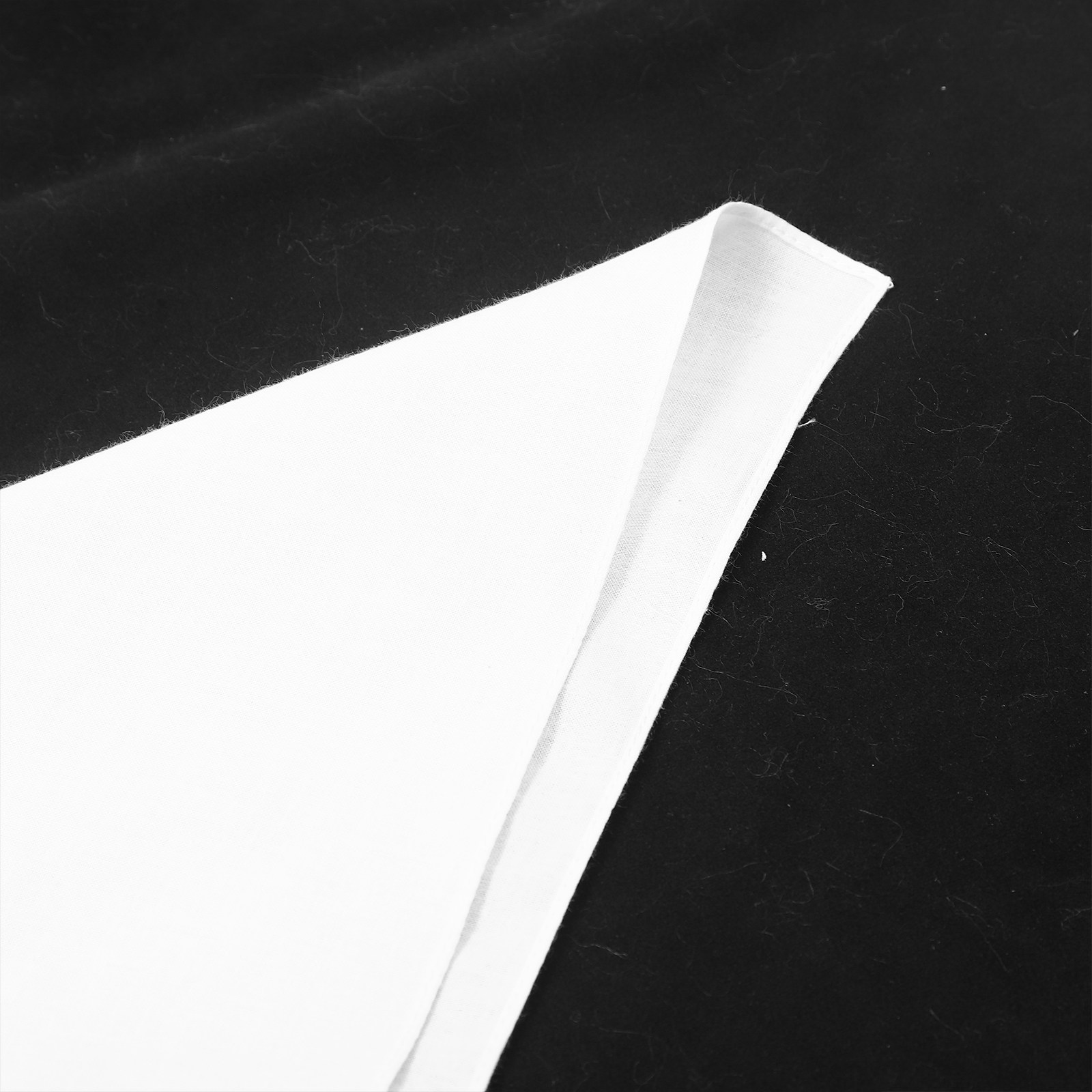 Witte katoenen zakdoek vierkan - Bandana Blank White recensie en prijs