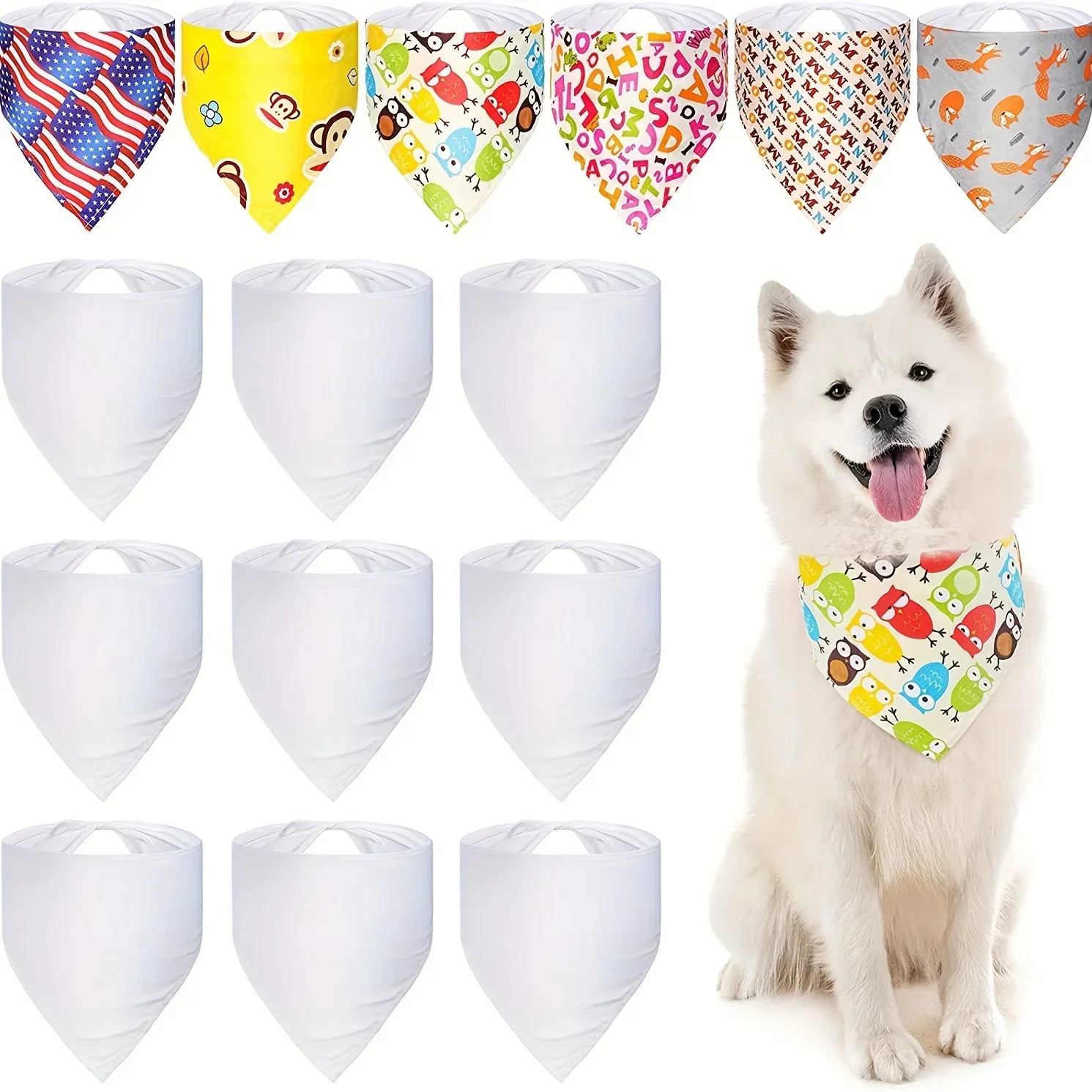 30 stuks witte polyester blanc - Bandana Blank White recensie en prijs
