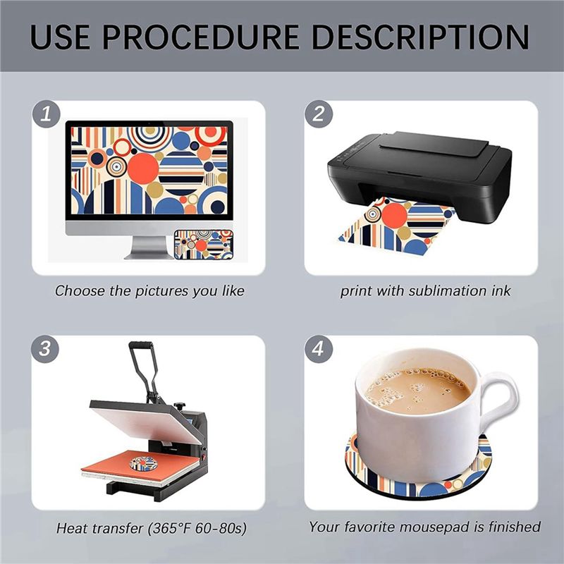 ABVT-160PC Sublimatie Blanko O - Coaster Sublimation Blank recensie en prijs
