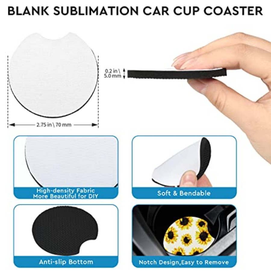40 STKS Sublimatie blanco auto - Coaster Sublimation Blank recensie en prijs