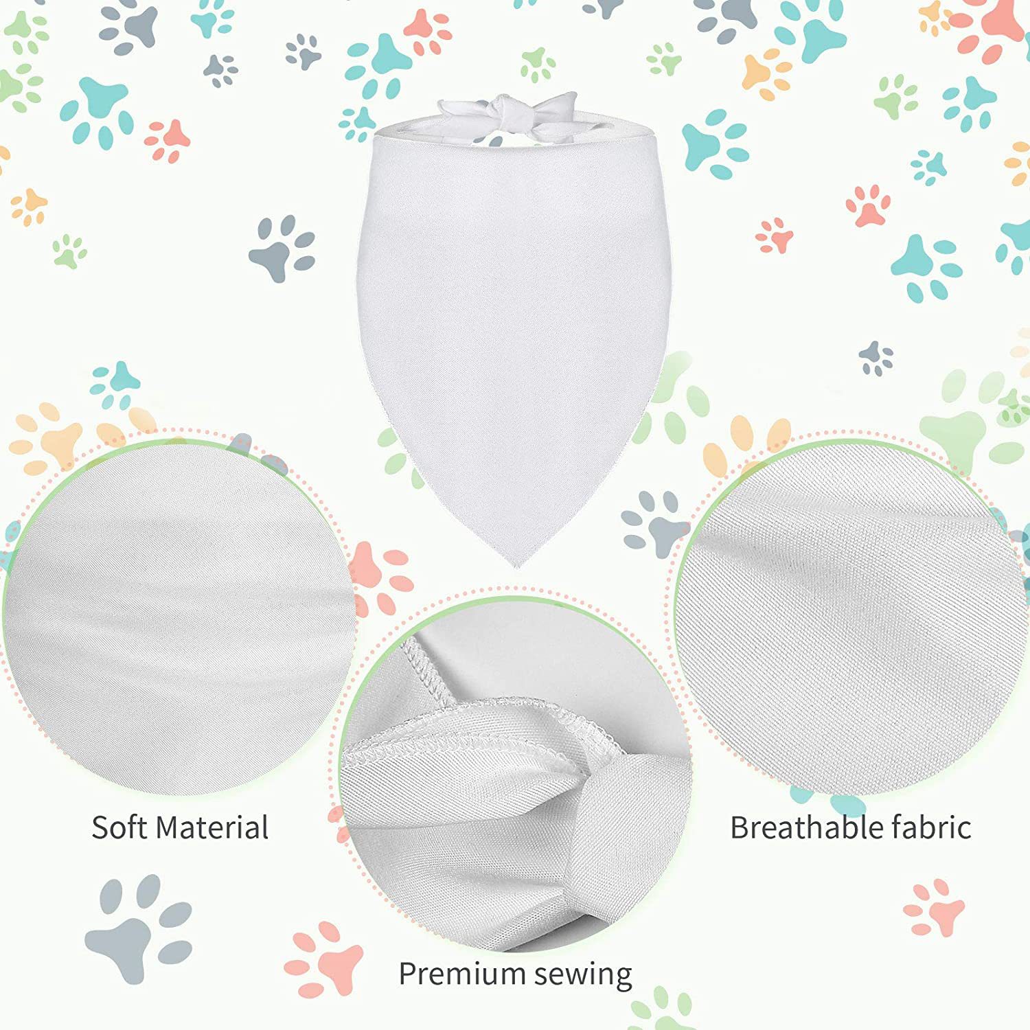 100 stuks sublimatie blanco ho - Bandana Blank White recensie en prijs