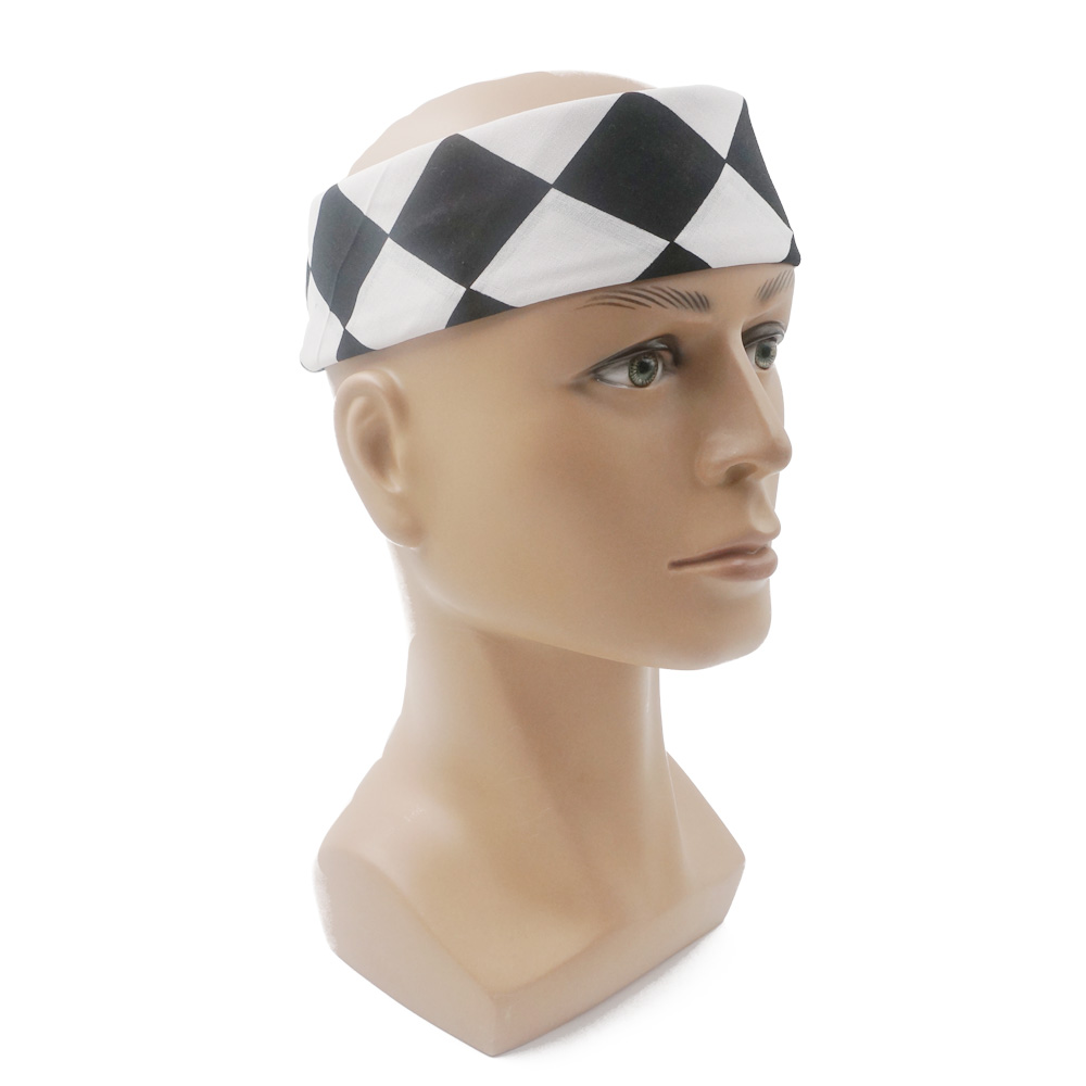 Bandana Geruite Vlag Auto Raci - Bandana Blank White recensie en prijs