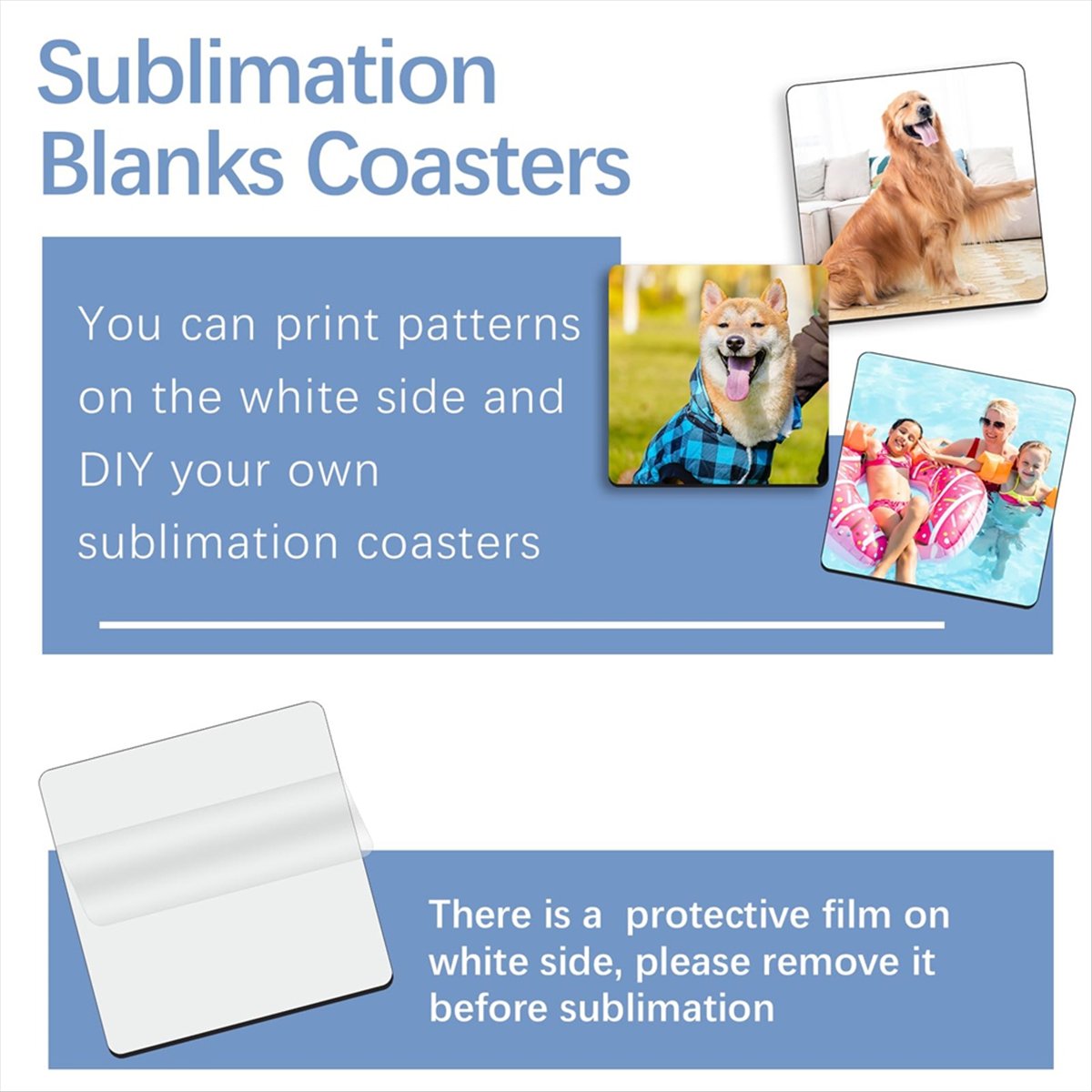 ABYA 30 stuks vierkante sublim - Coaster Sublimation Blank recensie en prijs
