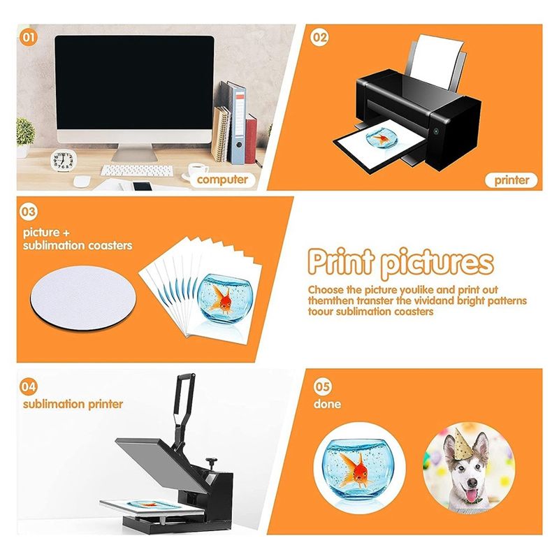AB46-Sublimatie blanco onderze - Coaster Sublimation Blank recensie en prijs
